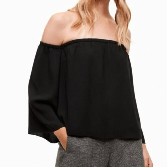 Wilfred/Aritzia Oversized Off Shoulder Orly Blouse | Fits like Small (XXS) - Picture 1 of 7
